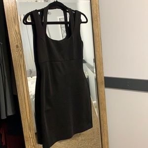 Size 6 black GUESS halter dress